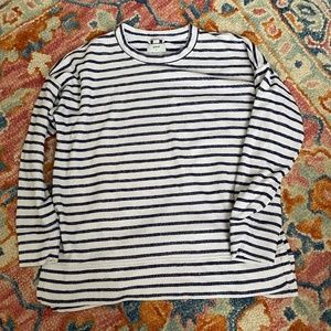 Aerie Oversized Striped Sweatshirt